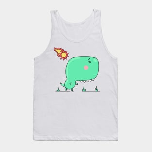 kawaii t rex Tank Top